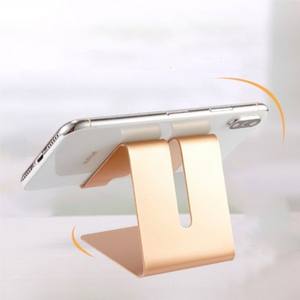 Support de téléphone de bureau en alliage d'aluminium avec logo imprimé, antidérapant, universel pour téléphones et tablettes - Product Image 4