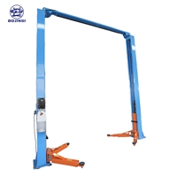 Elevador de Dos Postes de 4 Toneladas de Grado Industrial, con Piso Libre, Liberación Manual de Doble Lado, Venta Directa de Fábrica