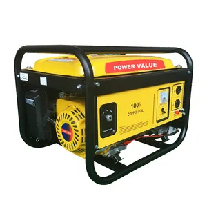 Generator bensin berpendingin udara fase tunggal, nilai daya 1,5 kW 1,5 kVA mundur