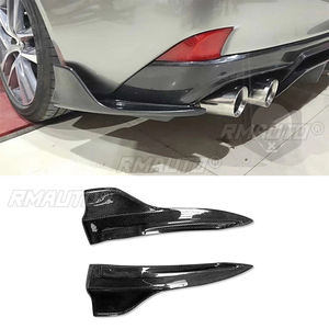 1 Par de Difusores de Parachoques Trasero de Fibra de Carbono, Alerones Laterales, Compatibles con Lexus IS250 IS300 2017 2018 2019, Accesorios para Automóviles - Product Image 1