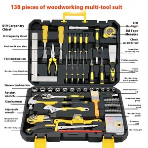 Ensemble d'outils d'électricien de 138 pièces, directement de l'usine, pour les réparations domestiques, avec alimentation manuelle, personnalisation OEM prise en charge - Product Image 2