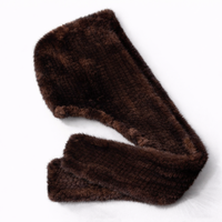 Gorro de Piel de Visón Tejido a Mano de Lujo XZWDSI para Mujer, Cuatro Estaciones, Informal, con Estampado por Transferencia de Calor, para Exteriores, 56-58 cm