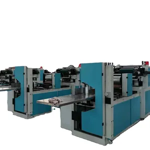 2 color Napkin Tissue Paper Flexo Printing Machine With Embossing Paper Napkin CI Type Printing And Folding Machine