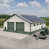 Atelier agricole préfabriqué en acier pour la réparation et l'entretien de tracteurs et de machines agricoles