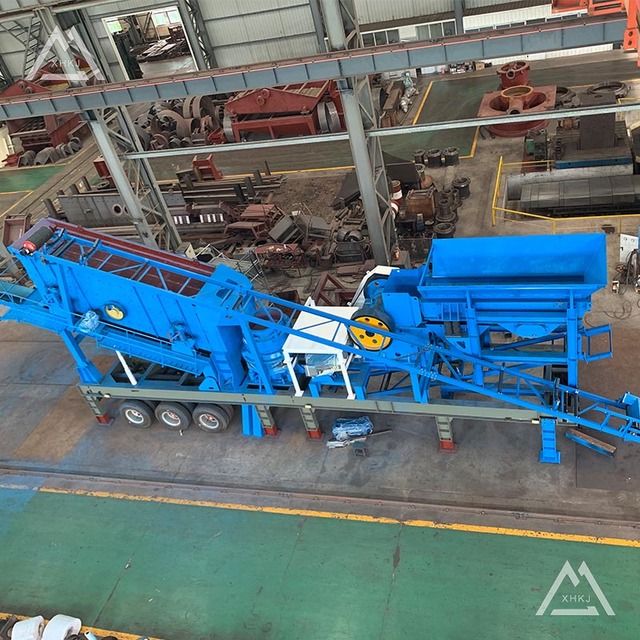 Portable Gravel Crushing Plant, Mobile Stone Crusher, Mobile VSI Sand Making Machine With Vibrating Screen