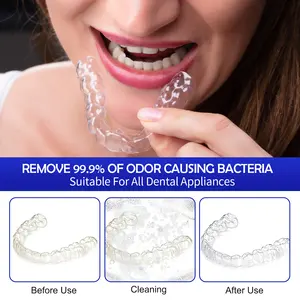 Частный бренд OEM органический очищающий стоматологический планшет для чистки зубов