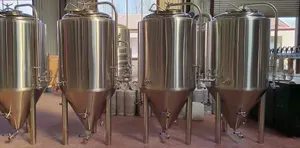 1000l tangki fermenter bir jaket air es untuk pembuatan