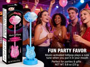 Sucettes musicales fantaisie en vrac, saveur fruitée, avec technologie de conduction osseuse, saveurs et designs assortis - Product Image 3