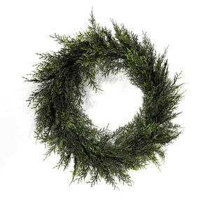 Guirlande artificielle de cyprès de 5 pouces à fixer au mur, décoration traditionnelle de Noël, guirlande de verdure pour la décoration de fenêtre de maison - Product Image 3
