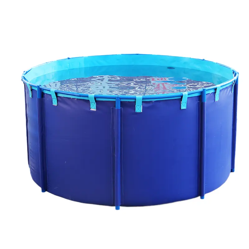 Hot sale pvc fish tank large aquarium 3000L plastic fishing aquaculture equipment other aquaculture equipment round collapsible