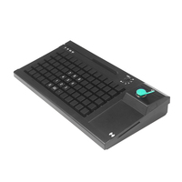 Teclado POS Inteligente Todo en Uno MKB78, Totalmente Programable, con Lector de Códigos de Barras NFC y Lector de Tarjetas MSR para Caja Registradora