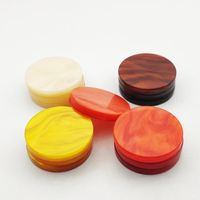 Pions de jeu de société personnalisés en résine acrylique marbrée de luxe, colorés, à bords arrondis, pour Backgammon, Dames et Échecs