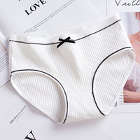 Braguitas de Algodón Cómodas y Económicas para Mujer, Estilo Bikini, Corte Medio, Hipster, Ropa Interior Femenina de Algodón