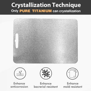 <span class=keywords><strong>Planche</strong></span> <span class=keywords><strong>à</strong></span> <span class=keywords><strong>découper</strong></span> en titane pur 100% planches <span class=keywords><strong>à</strong></span> <span class=keywords><strong>découper</strong></span> antibactériennes <span class=keywords><strong>planche</strong></span> <span class=keywords><strong>à</strong></span> <span class=keywords><strong>découper</strong></span> en titane pur double face pour la cuisine et la cuisine - Product Image 3