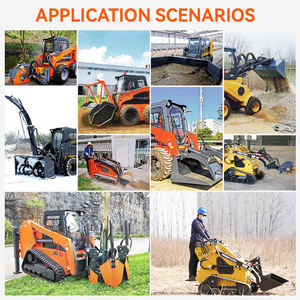 25hp Kubota इंजन मिनी स्किड टेलर 1 साल की वारंटी के साथ - Product Image 5