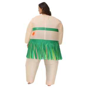 Costumi Gonfiabili Divertenti per Adulti con Design di Gonne di Erba Hawaiana per Feste ed Eventi - Product Image 3