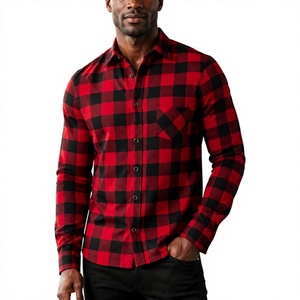 Chemise en flanelle à carreaux pour homme OEM, manches longues, boutonnée, décontractée, avec poche poitrine, douce, chaude, brossée, pour l'automne et l'hiver - Product Image 6