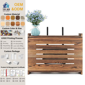 Wireless WiFi Router <strong>Storage</strong> <strong>Box</strong> Wooden Cover for Modem Router and Power Strip <strong>Cable</strong> Management Organizer Rack - Product Image 1
