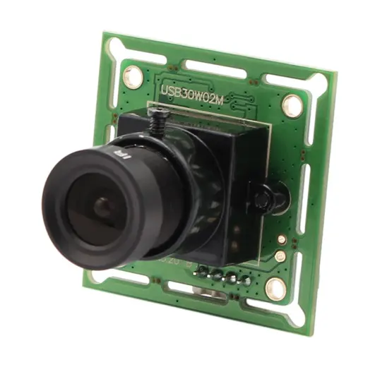 ELP VGA كاميرا ذات حجم صغير بمعدل تصوير عالي 680*480 وفئة تصوير 60 إطار في الثانية وحدة كاميرا USB صغيرة OV7725 بدون مشغل متوافقة مع نظامي التشغيل أندرويد لينوكس ويندوز و ماك