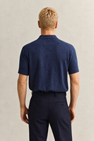 Neu Eingetroffener Slub-Baumwollmischung Kurzarm-Polo-Pullover Strickware Kurzarm-Freizeitpullover für Herren im Sommer