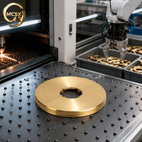 Base de bar en laiton découpée au laser, finition lisse, article hôtelier découpé au laser CNC