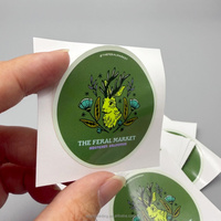 Etiqueta Redonda Personalizada, Etiqueta de Vinilo Impermeable, Impresión de Etiquetas con Logotipo de Producto, Troqueladas