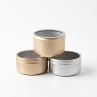 Boîtes rondes en aluminium portables, résistantes à l'humidité, de couleur personnalisable, pour le thé