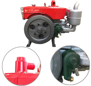 Moteur diesel Changfa 1115 monocylindre refroidi par eau avec roulement, cylindrée 125 cm³, puissance 8-20 CV - Product Image 2