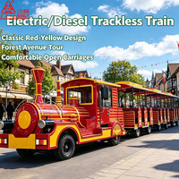 Train sans rails Sanly Rides pour parcs d'attractions, destiné aux adultes et aux enfants, pour projets d'amusement et sites touristiques