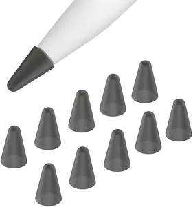 <span class=keywords><strong>MoKo</strong></span> ISO BSCI Factory Outlet 10 Packs Pen <span class=keywords><strong>Pencil</strong></span> Tips Cover Anti Slip Silicone Protective Case for Apple <span class=keywords><strong>Pencil</strong></span> 1st 2nd - Product Image 1