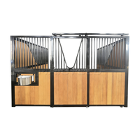 Porte d'entrée de box équestre européenne de luxe personnalisée, préfabriquée, galvanisée à chaud, pour extérieur