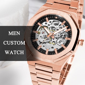 <span class=keywords><strong>Montre</strong></span>-bracelet en acier inoxydable avec logo personnalisé <span class=keywords><strong>Montre</strong></span> Homme Montres-bracelets mécaniques automatiques pour hommes - Product Image 1