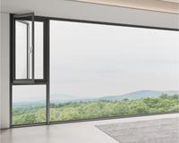 Fenêtres à cadre fin en aluminium inclinables et pivotantes |   Style européen moderne