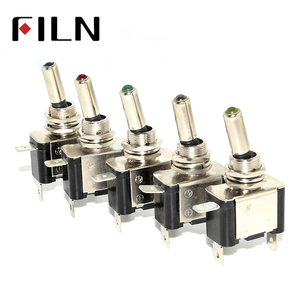 FILN12v 20a iluminado Led fuera <span class=keywords><strong>de</strong></span> <span class=keywords><strong>interruptor</strong></span> <span class=keywords><strong>de</strong></span> palanca con <span class=keywords><strong>seguridad</strong></span> <span class=keywords><strong>de</strong></span> aeronaves a Flip cubierta ASW-07D - Product Image 3