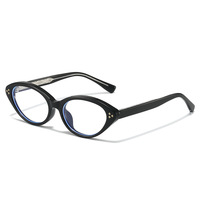 Lunettes 2026 Vintage haut de gamme anti-lumière bleue, monture ovale orange unie en acétate TR, à motif léopard, avec rivets et articulation à broche, monture intégrale
