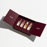 Boîte cadeau de luxe à double ouverture pour parfum et cosmétiques, avec fermeture magnétique, emballage personnalisé avec logo, boîte cadeau