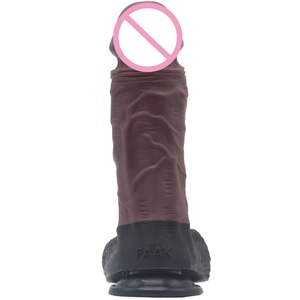FAAK Dildo de Silicona Realista de 25 cm de Largo, Dildo Grueso de Silicona, Juguetes Sexuales Eróticos para Adultos, Dildo Negro Enorme para Tapón Anal - Product Image 6