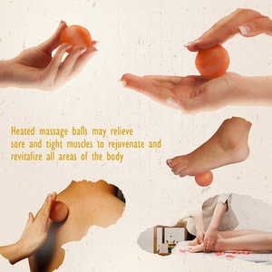 Hot Himalayan Salt Stone Massager Roller Warmer sel Stone Soap Hand & Back Massage Ball Soulagement de la fasciite plantaire - Product Image 3