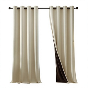Cortinas Modernas de Ahorro Energético con 95% de Opacidad, 300gsm, Aislantes Térmicas y Acústicas para Ventanas de Dormitorio, Tamaño Personalizado, MOQ Bajo - Product Image 1