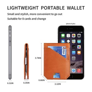 Vintage Style Men's Leather Business Wallet Open No Closure RFID Credit Card Holder Short Length - Product Image 3