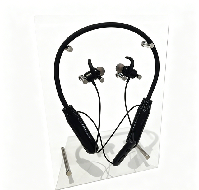 Clear Acrylic Headphone Display Stand, Transparent Holder for Earphones and Retail Showcase
