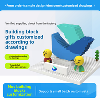 Bloques de Construcción de 4mm, Material ABS, Manualidades Creativas, Adornos de Escritorio, Imagen de Empresa, Mascotas Corporativas, Juguetes de Moda