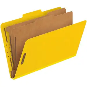 Goodn paper Manila Class ification File Folder 2 Teiler Verschiedene Color Fastener Office-Berichte Manila Paper File Folder A4