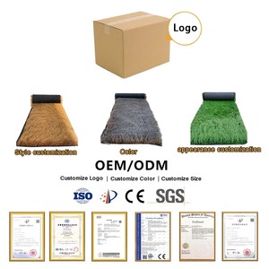 ต้นกกเทียมสังเคราะห์สำหรับมุงหลังคาม้วนหญ้าเทียมสีเหลือง - Product Image 3