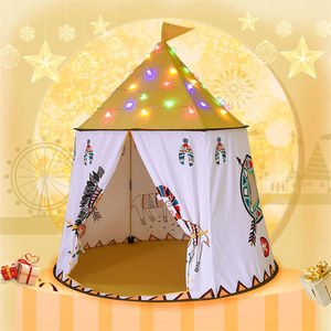 Tienda de campaña tipi para niños de estilo <span class=keywords><strong>indio</strong></span>, tienda portátil de Castillo de princesa para niños, tienda de juguete para niños, regalo de cumpleaños y Navidad - Product Image 4