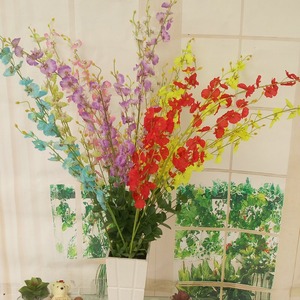 ดอกกล้วยไม้ประดิษฐ์ Suzume Ii ขนาด 30 ซม.-100 ซม. สีขาว ชมพู ม่วง เหลือง น้ำเงิน เขียว ของตกแต่งบ้าน อุปกรณ์ประกอบฉากงานแต่งงาน - Product Image 3