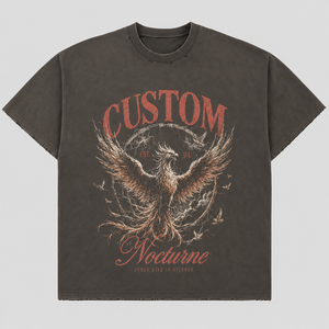 ผู้ผลิตเสื้อยืด ผู้จัดจำหน่ายเสื้อยืดคอตตอนหนา 300GSM ซักแบบ Dirty Wash ทรงโอเวอร์ไซส์ ครอป ทรงบ็อกซี่ ประดับเพชร เสื้อยืดผู้ชาย - Product Image 1