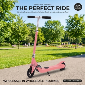 Scooter Eléctrico para Niños con Batería de Litio de 22V 2AH, <span class=keywords><strong>Motor</strong></span> de 150W, Rueda de 6.3 Pulgadas, Marco de Aluminio Plegable, para Exteriores, para Niños de 6 a 12 Años - Product Image 1