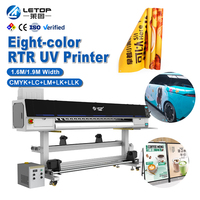 Impresora de Inyección de Tinta para Pancartas LETOP, Impresora Digital Multifuncional a Color, Impresora UV de Rollo a Rollo