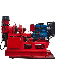 Machine d'échantillonnage de forages profonds XY-2B 500m avec structure d'alimentation hydraulique pour réduire le travail manuel sur site